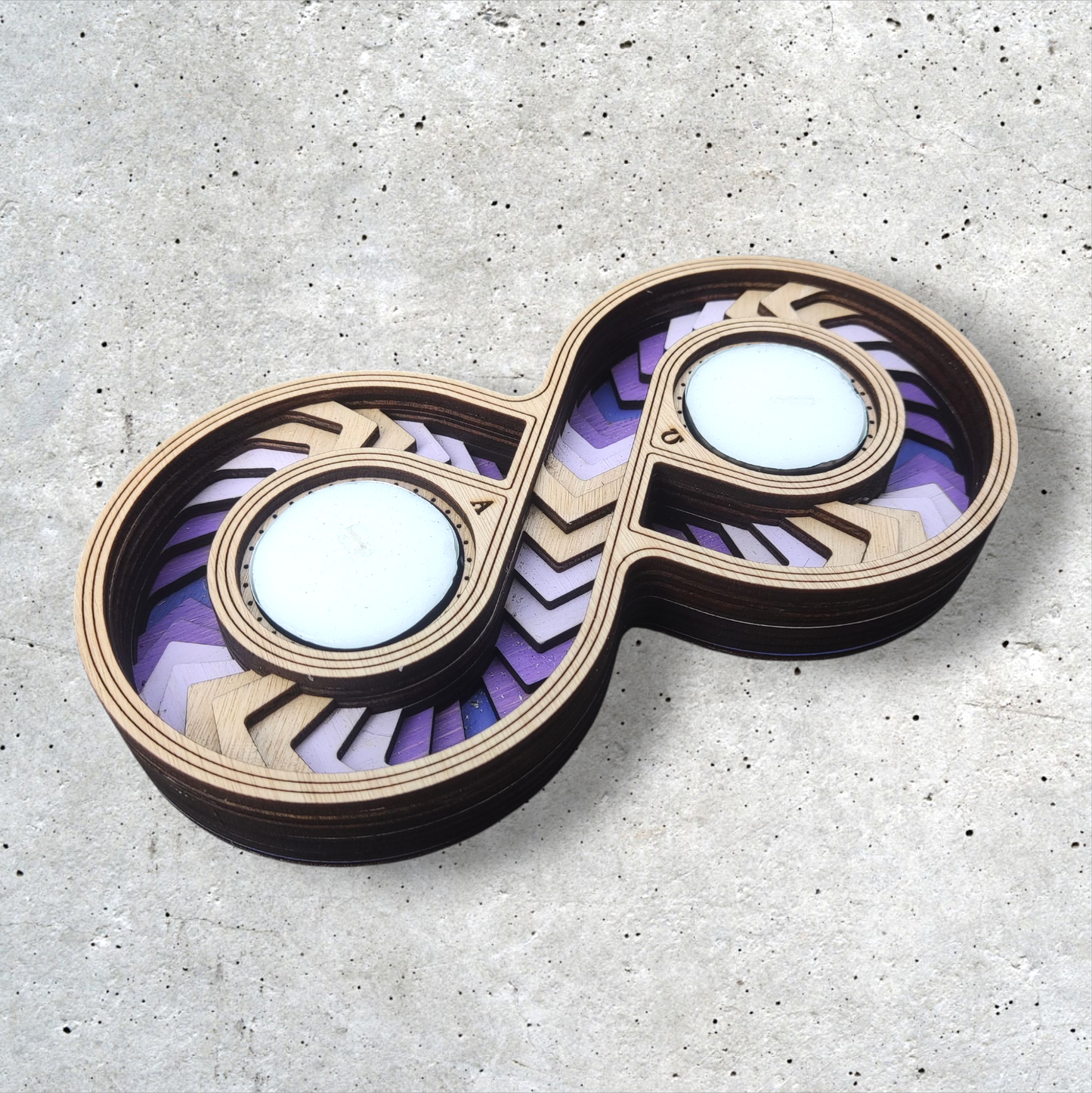 Purple Infinity Candle Holders