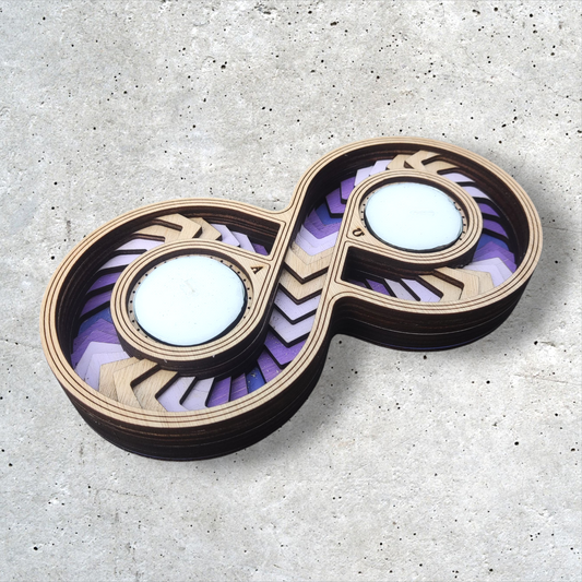 Purple Infinity Candle Holders