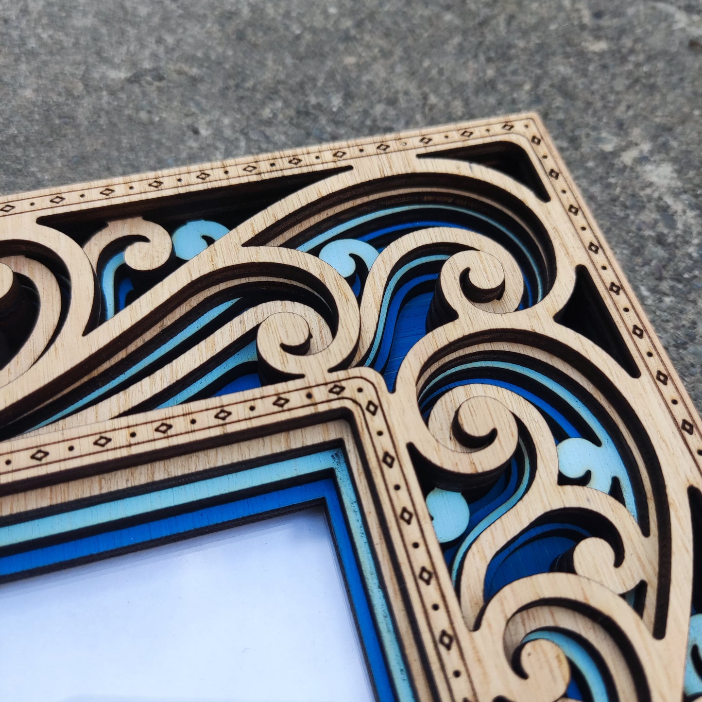 Blue Mother Earth Frame