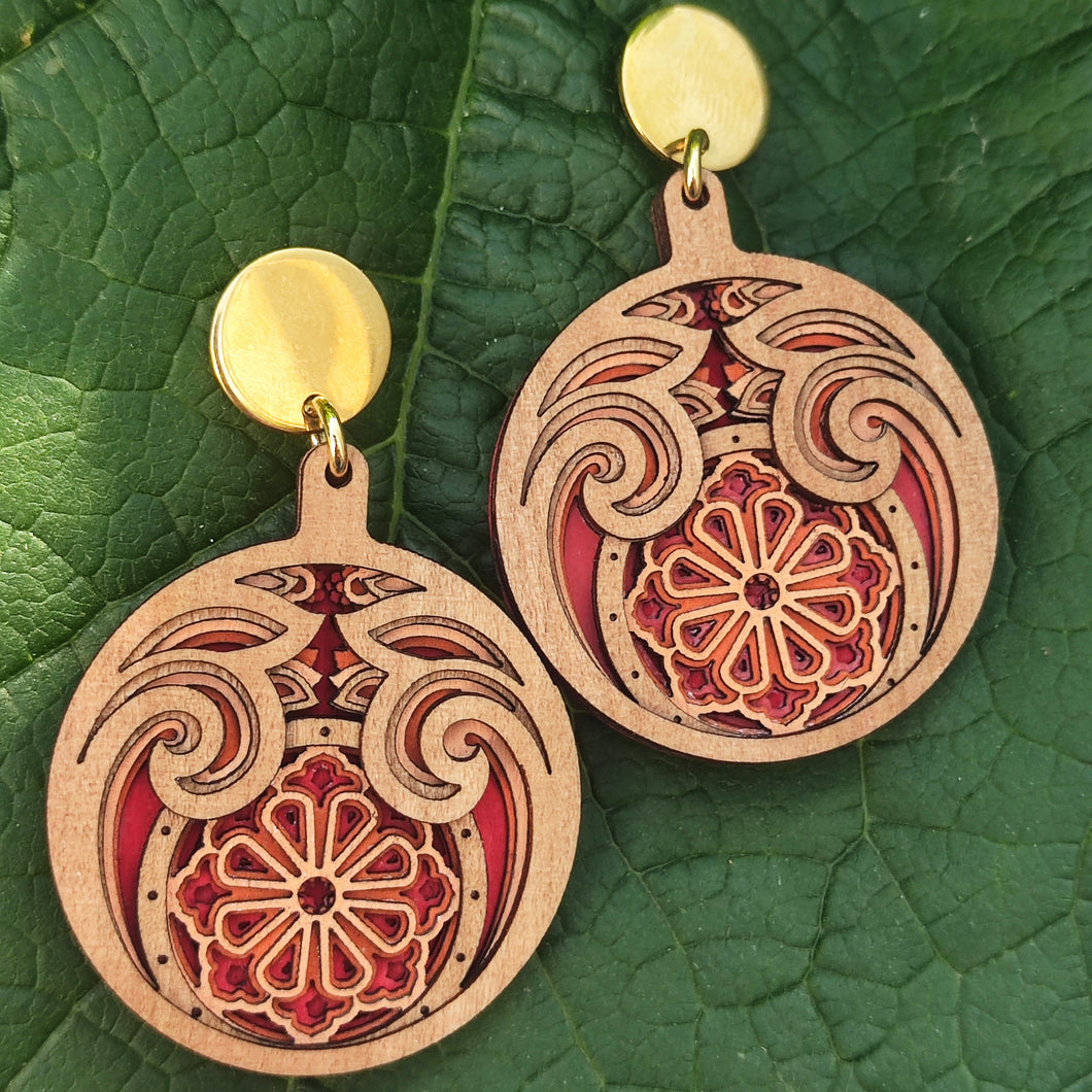 Aros Flora Rojos