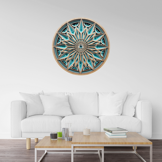 Mural do nascer do sol de Petrohué